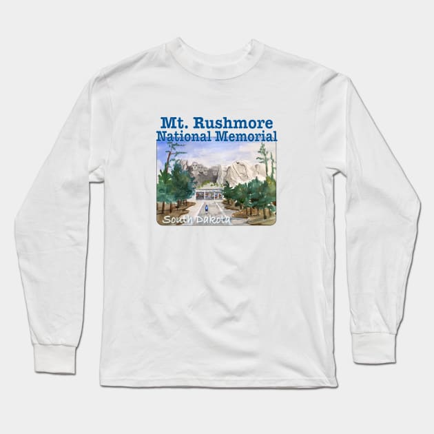 Mt. Rushmore National Memorial, South Dakota Long Sleeve T-Shirt by MMcBuck